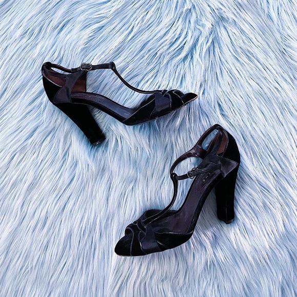 Celine Shoes - Celine | Black Velvet Heels